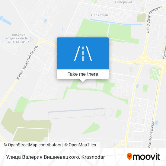Улица Валерия Вишневецкого map