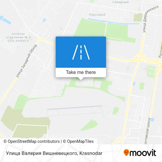 Улица Валерия Вишневецкого map