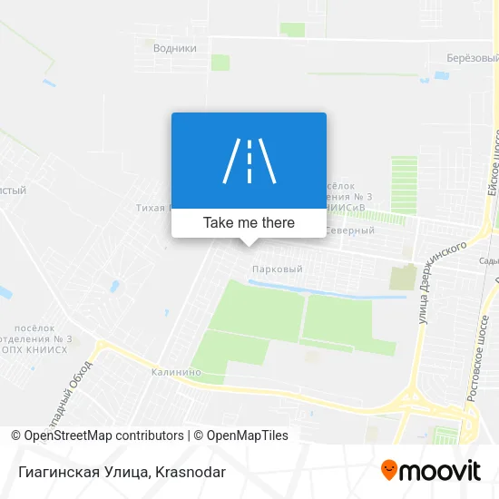 Гиагинская Улица map
