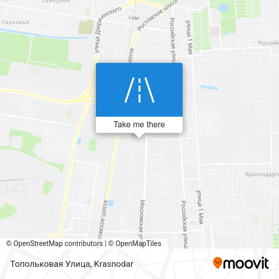 Топольковая Улица map
