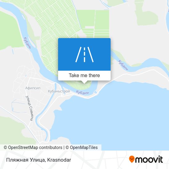 Пляжная Улица map
