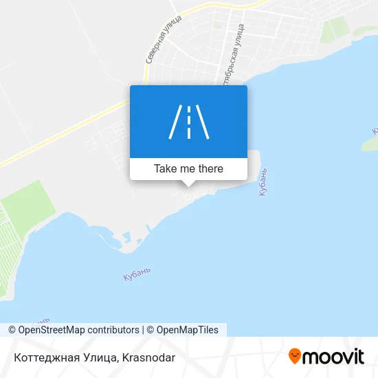 Коттеджная Улица map
