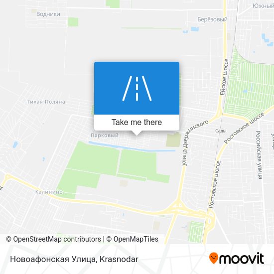 Новоафонская Улица map