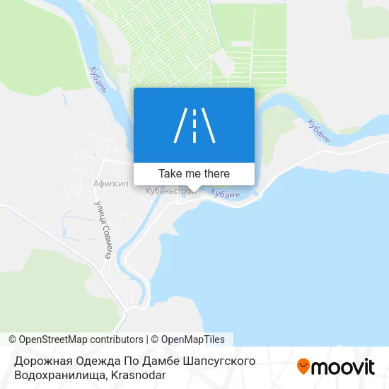 Дорожная Одежда По Дамбе Шапсугского Водохранилища map