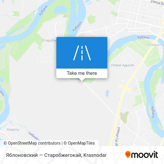 Яблоновский — Старобжегокай map