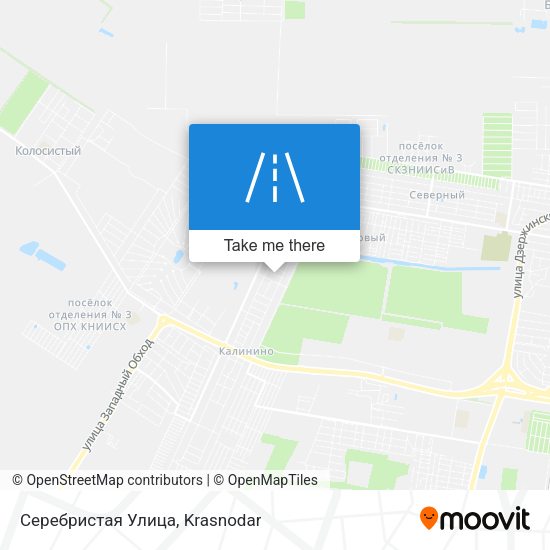 Серебристая Улица map
