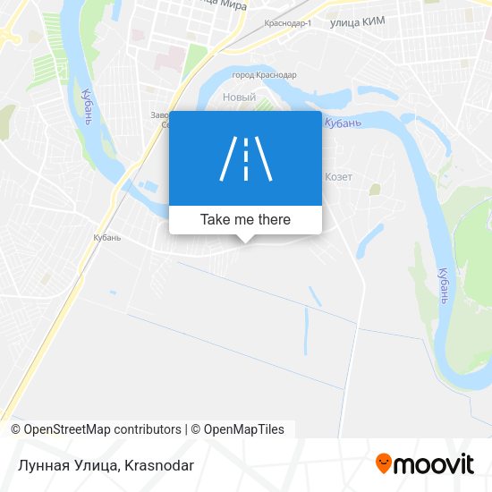 Лунная Улица map
