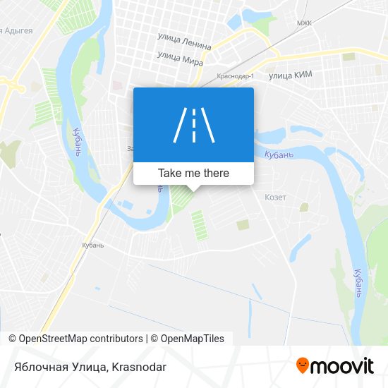 Яблочная Улица map