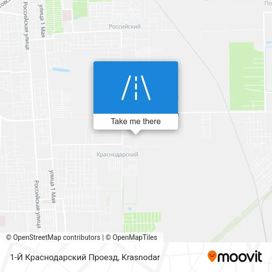 1-Й Краснодарский Проезд map