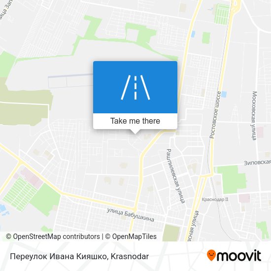 Переулок Ивана Кияшко map