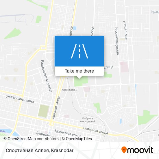 Спортивная Аллея map