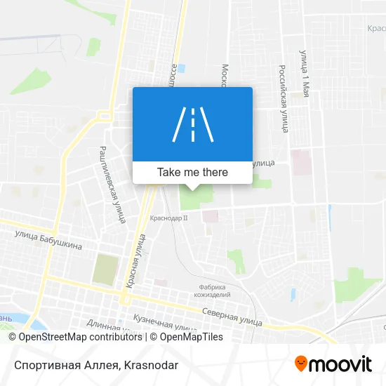 Спортивная Аллея map