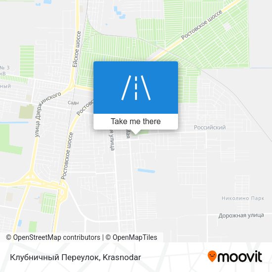 Клубничный Переулок map