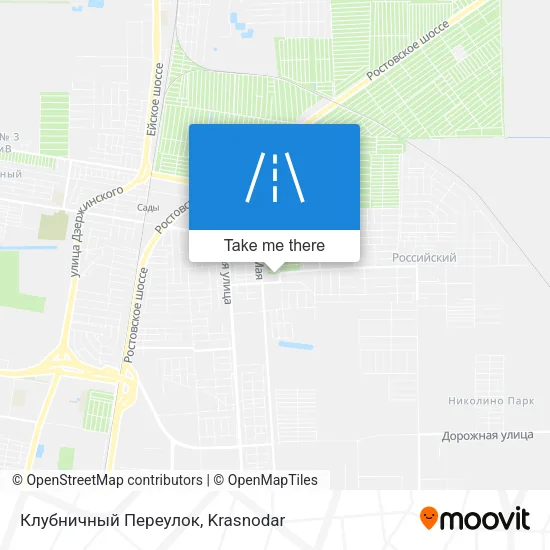 Клубничный Переулок map