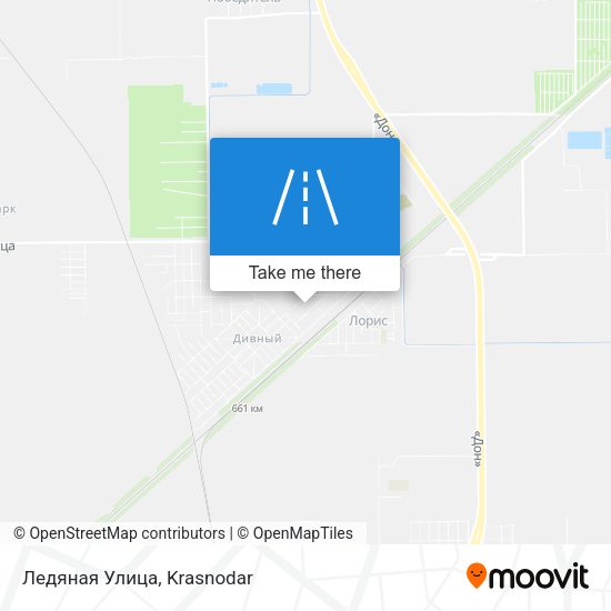 Ледяная Улица map