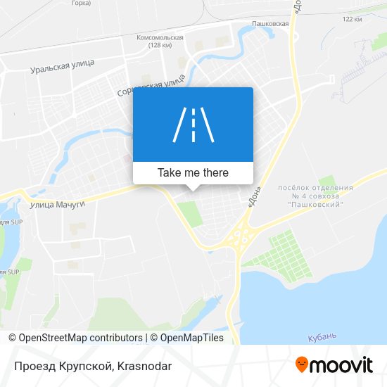 Проезд Крупской map