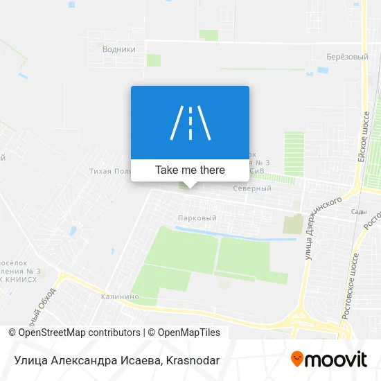 Улица Александра Исаева map