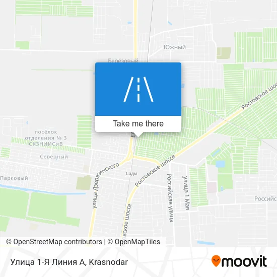 Улица 1-Я Линия А map