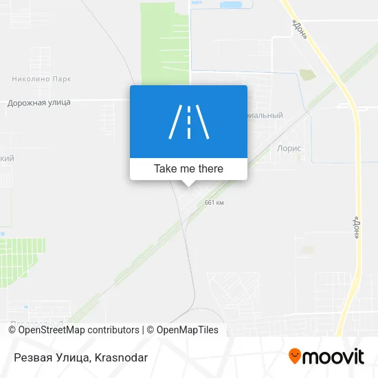 Резвая Улица map