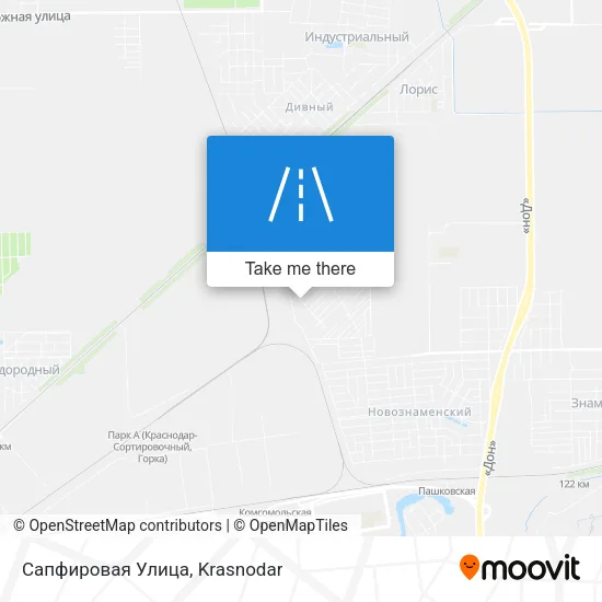 Сапфировая Улица map