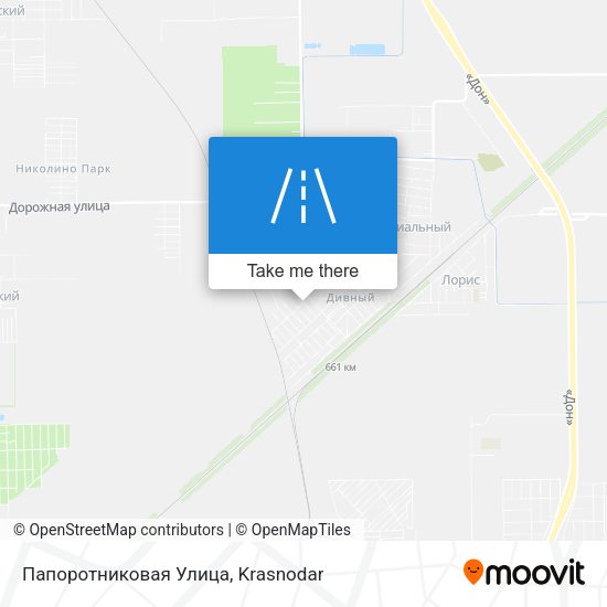 Папоротниковая Улица map