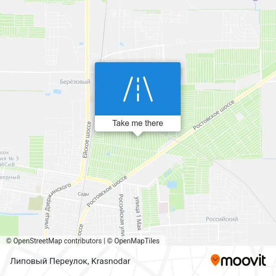 Липовый Переулок map