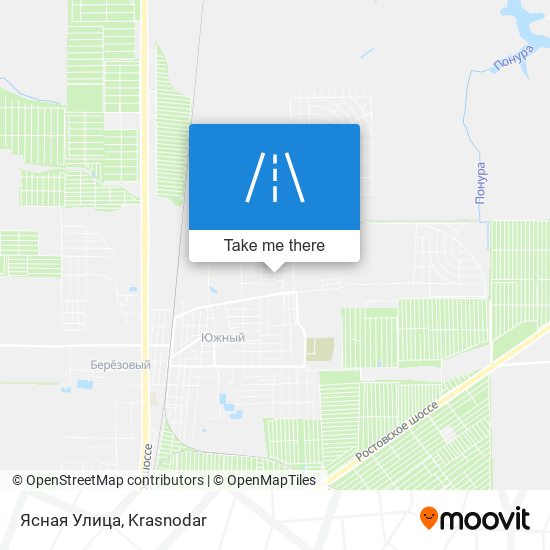 Ясная Улица map