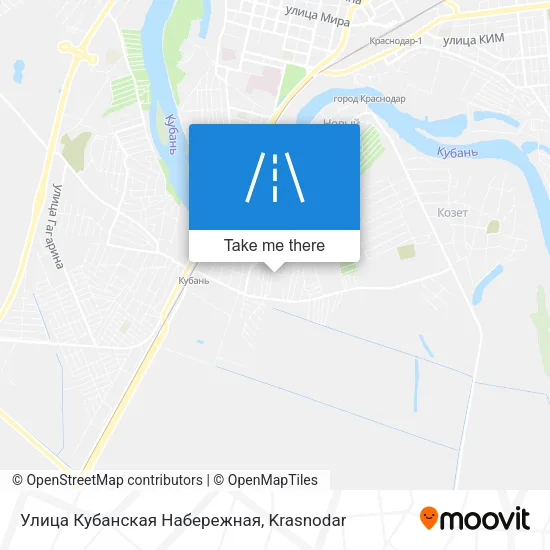 Улица Кубанская Набережная map