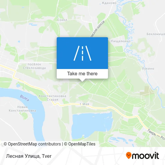 Лесная Улица map