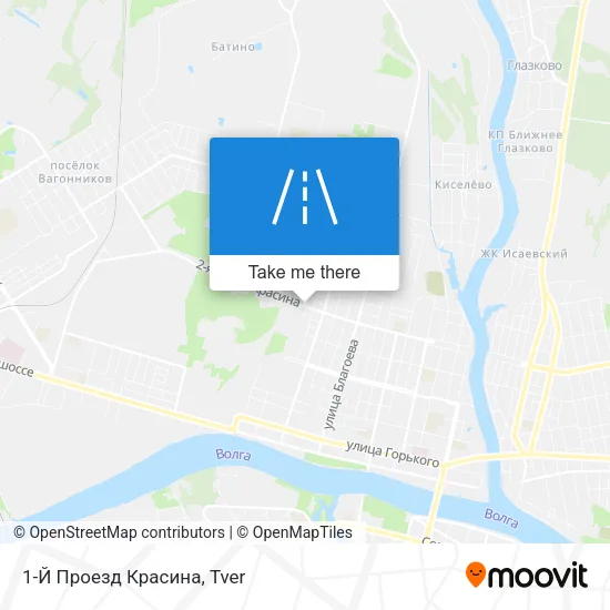 1-Й Проезд Красина map