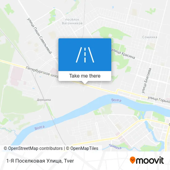 1-Я Поселковая Улица map