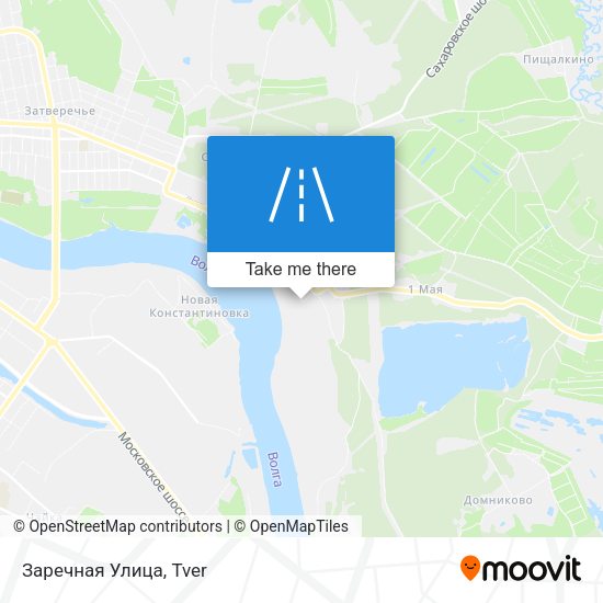 Заречная Улица map
