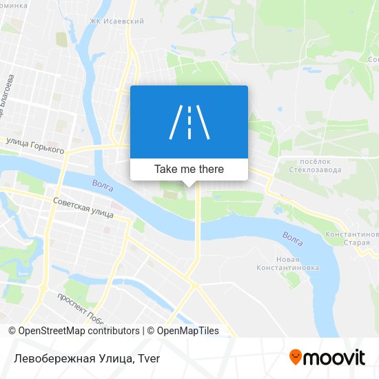 Левобережная Улица map