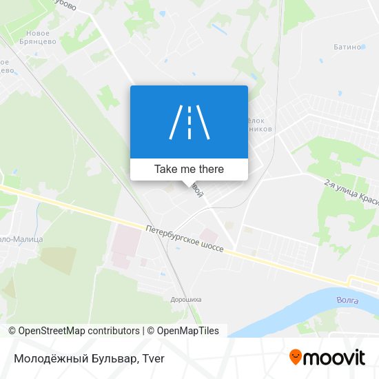 Молодёжный Бульвар map