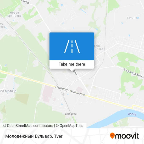 Молодёжный Бульвар map