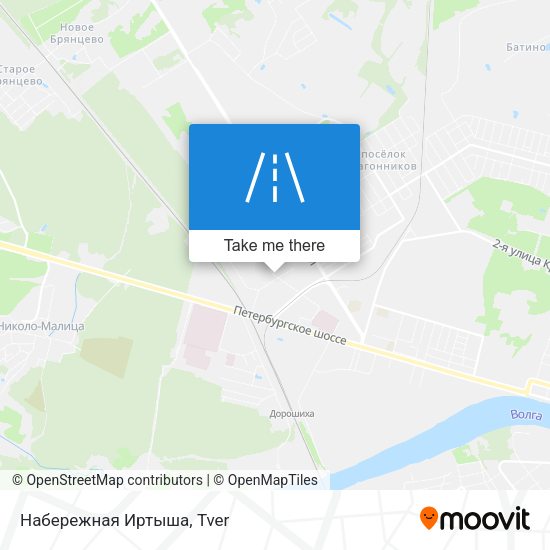 Набережная Иртыша map