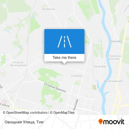 Овощная Улица map