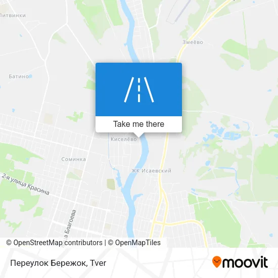 Переулок Бережок map