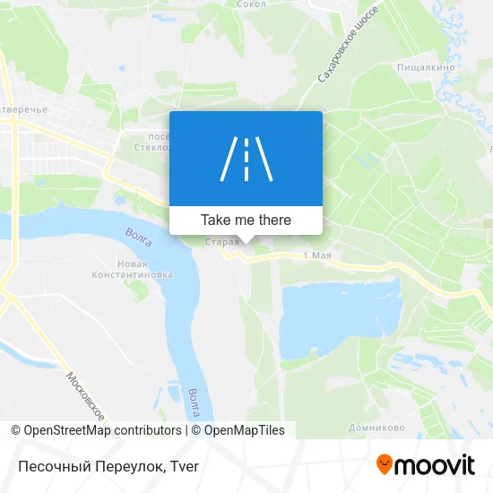 Песочный Переулок map