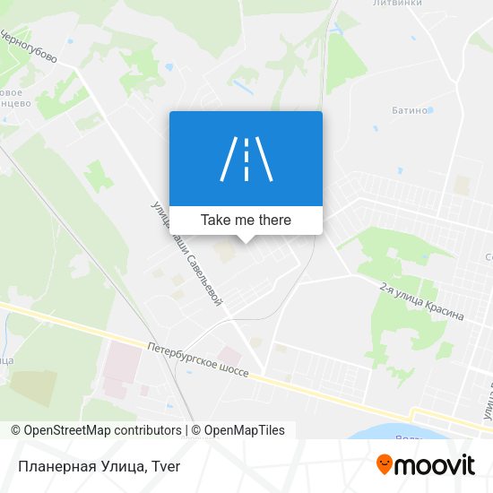 Планерная Улица map