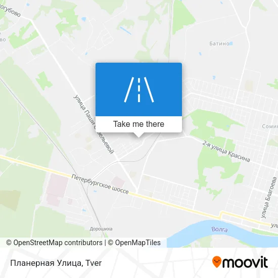 Планерная Улица map