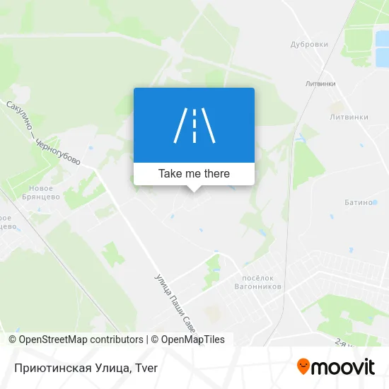 Приютинская Улица map