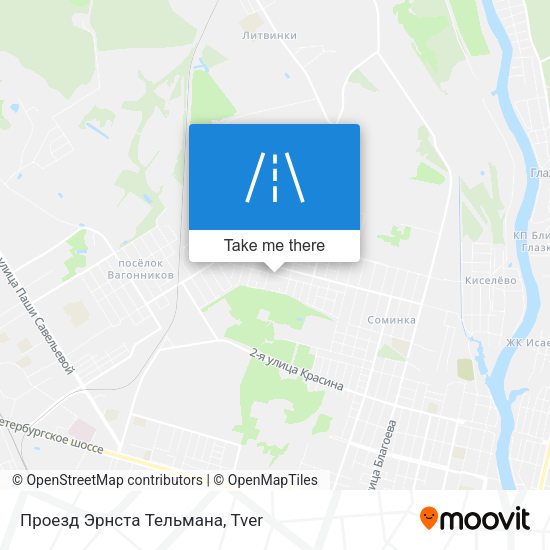 Проезд Эрнста Тельмана map