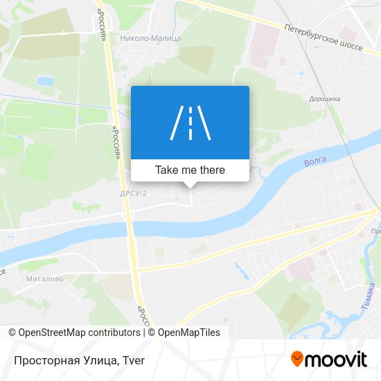 Просторная Улица map
