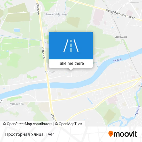 Просторная Улица map