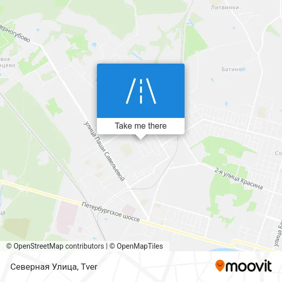 Северная Улица map