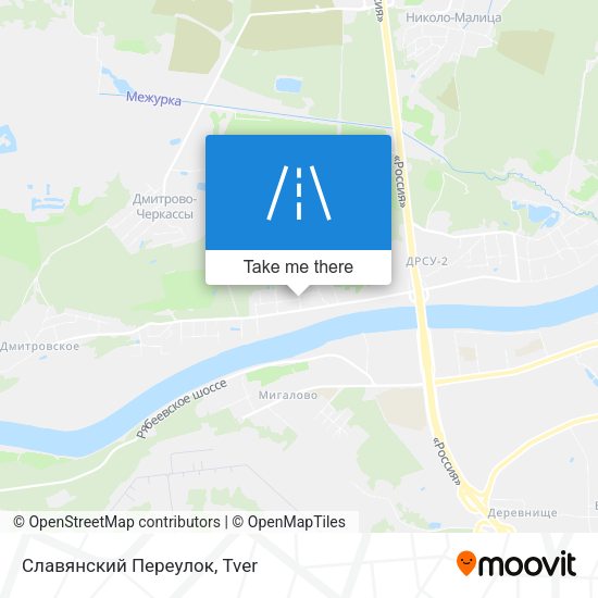 Славянский Переулок map