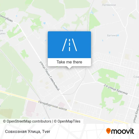 Совхозная Улица map