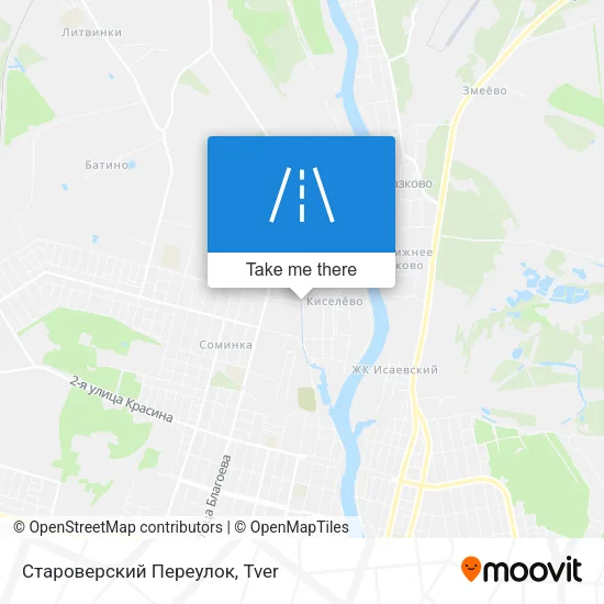 Староверский Переулок map
