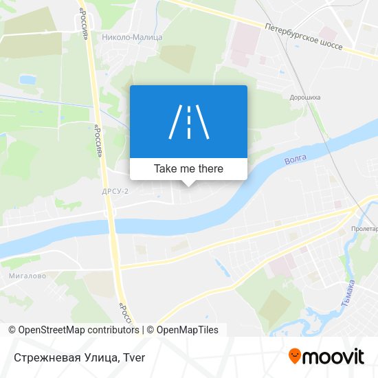 Стрежневая Улица map